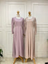 Women Round Neck Long Empire Dress